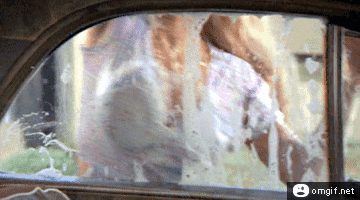 이상하게 남자 손님들로 가득찬 세차장 이미지 #2