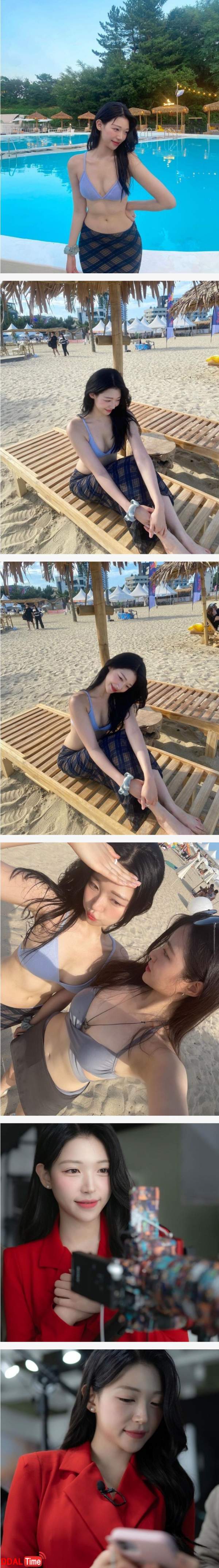 아나운서 비키니 실물 영상 이미지 #1