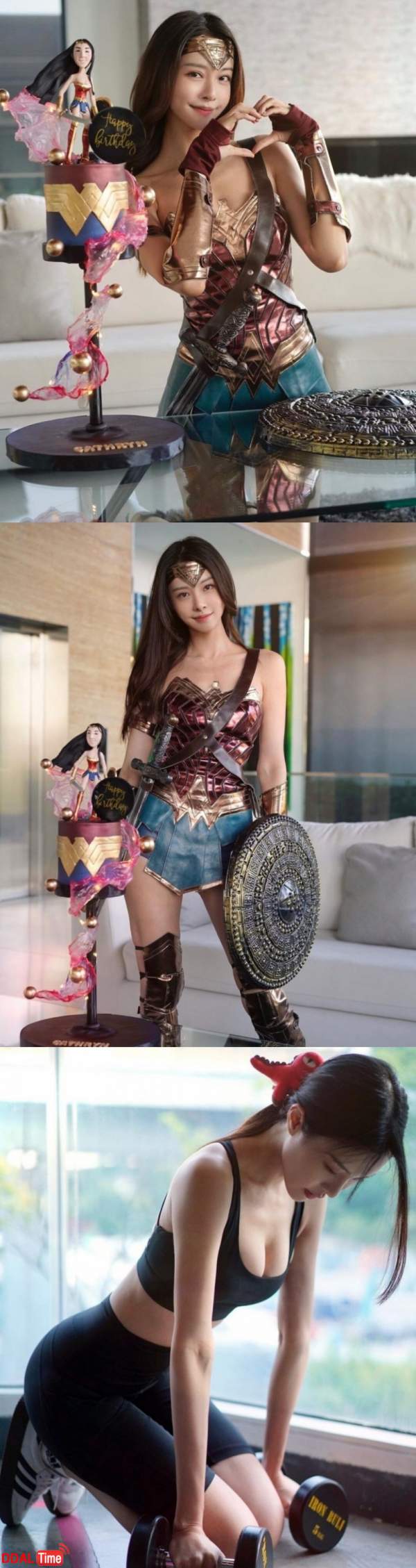 DC 원더우먼 코스프레 한 누나 몸매 수준 이미지 #1