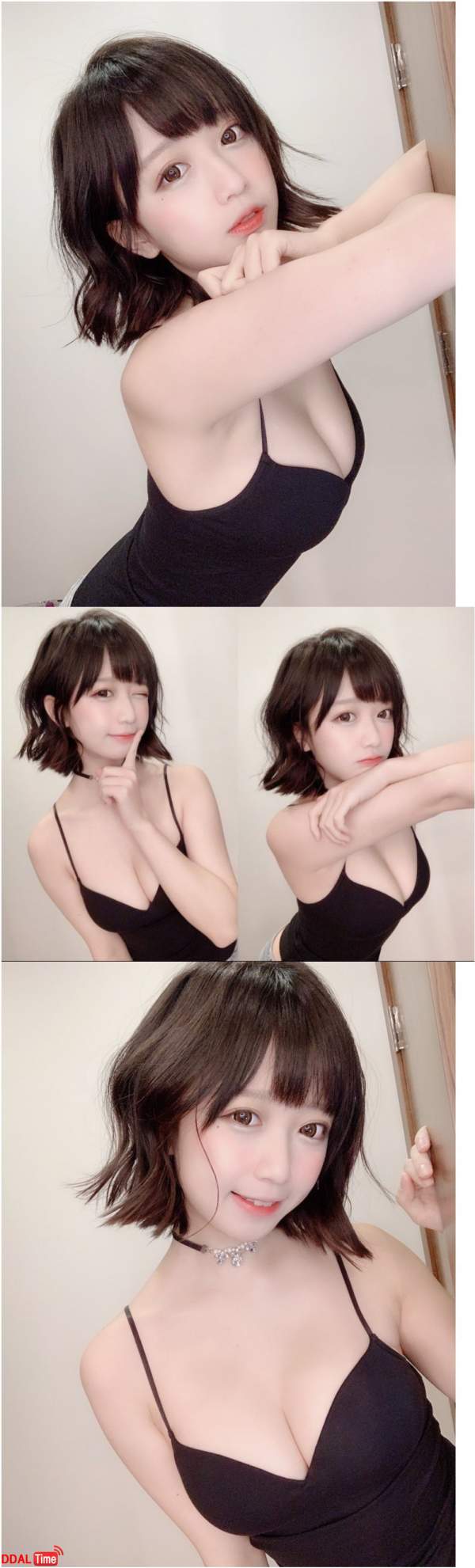 노출의상 입고 의미심장한 눈빛 이미지 #1