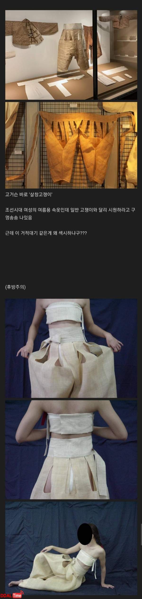 ㄲ잘알 그 자체였던 조선시대 여성들의 여름 속옷 ㄷㄷ 이미지 #1