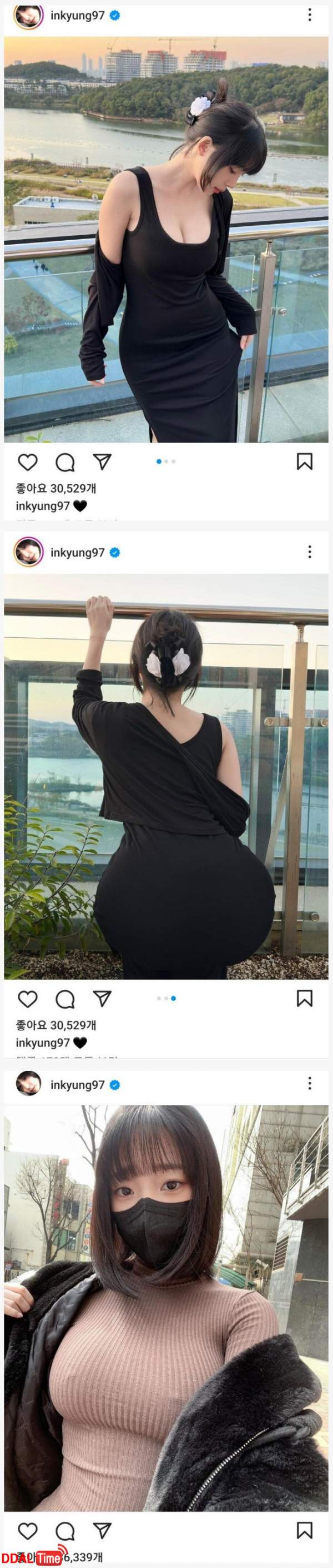 최근 노브라 + 동탄 미실죽에 제대로 맛들린 강인경 이미지 #1