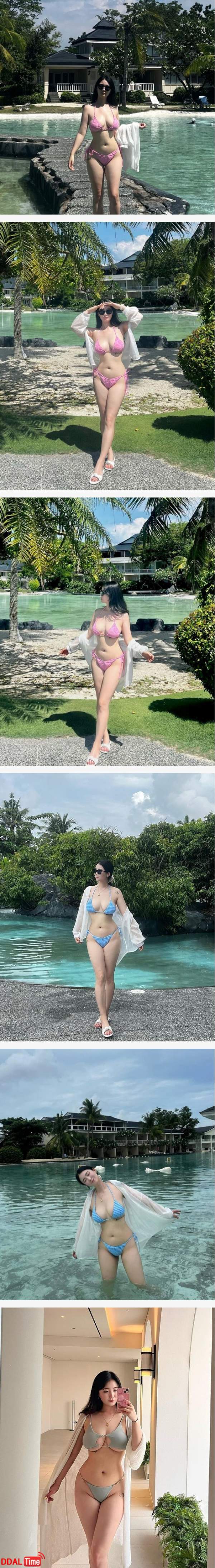 감탄 나오는 인스타녀 비키니 실물 영상 이미지 #1